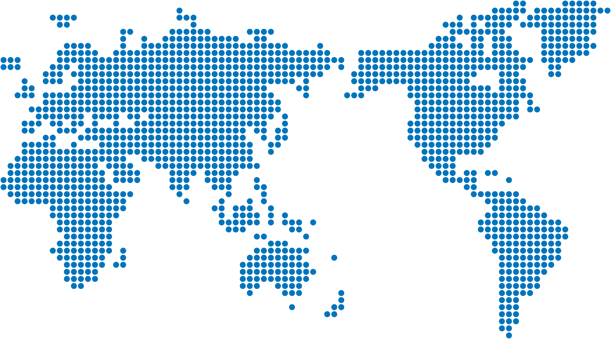 Dot pattern world map